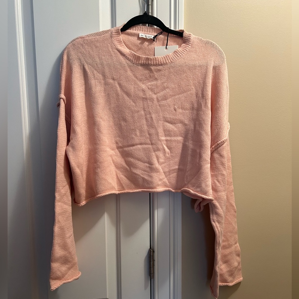 NWT Mimosa crop sweater